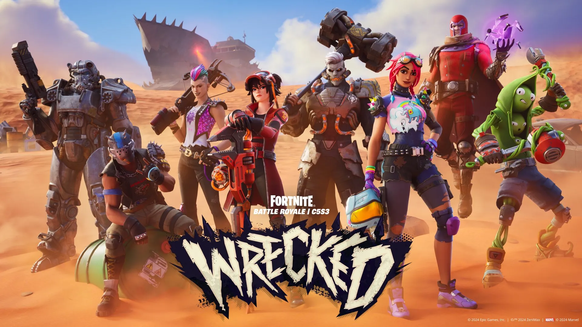 Fortnite: Wrecked. Image: Epic Games