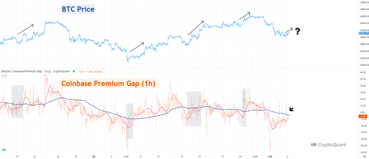 Bitcoin Coinbase Premium Gap